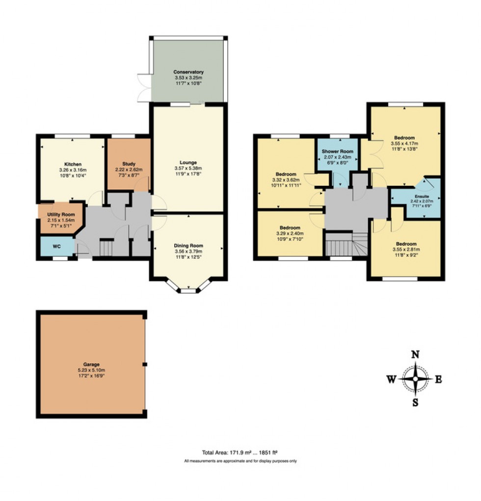 Floorplan for Blackberry Way, Whitstable