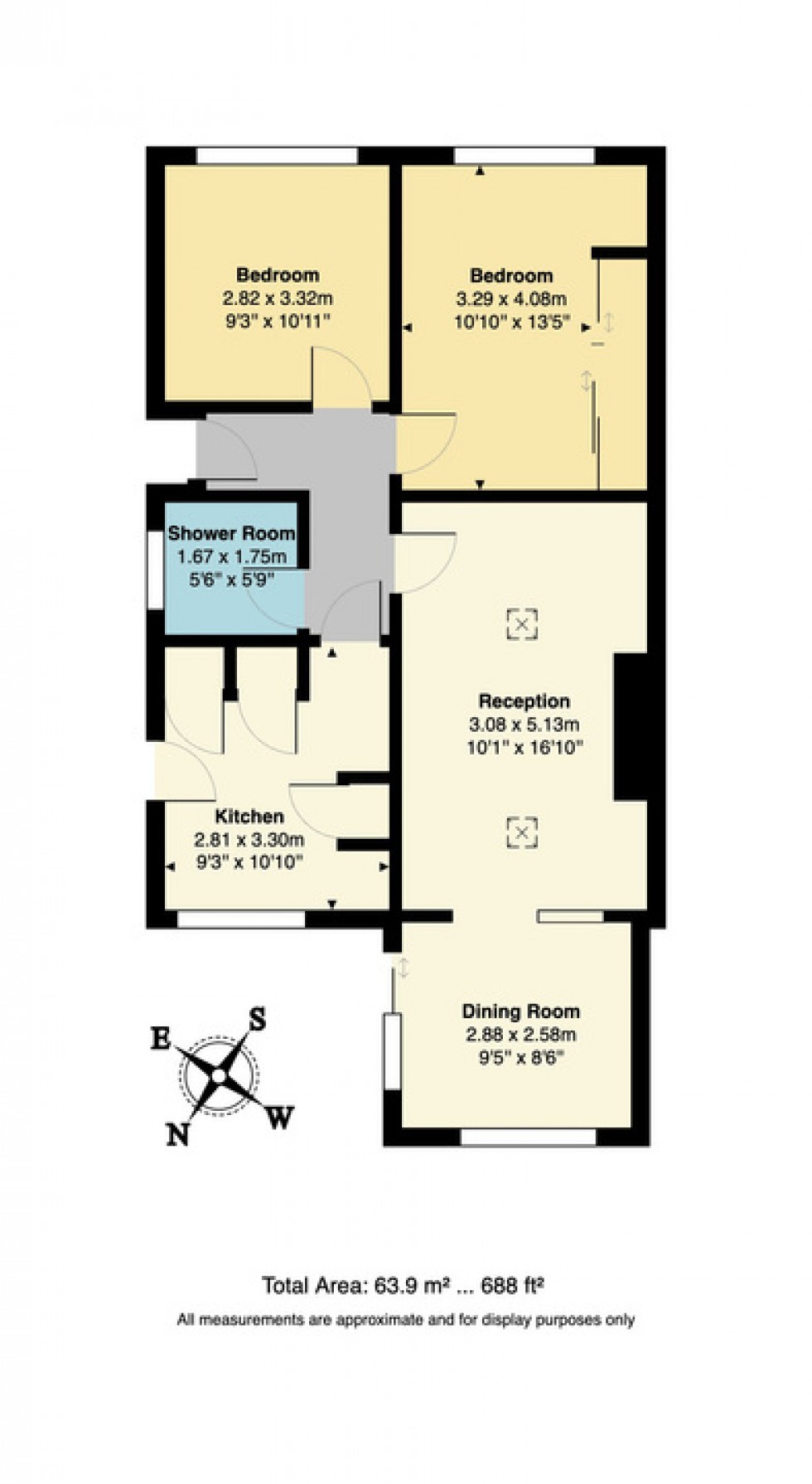 Floorplan for Fairview Gardens, Sturry, Canterbury