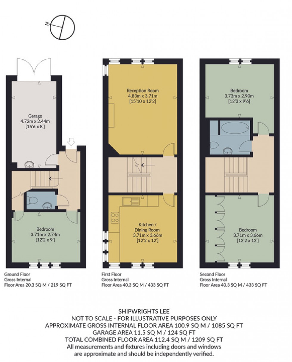 Floorplan for Shipwrights Lee, Island Wall, Whitstable