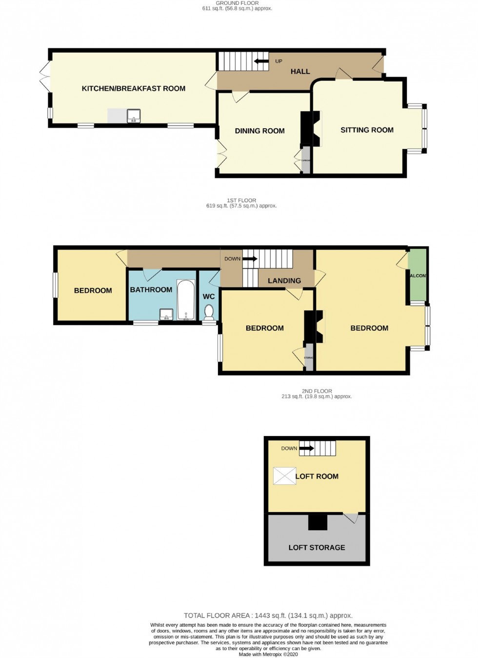 Floorplan for Cromwell Road, Whitstable