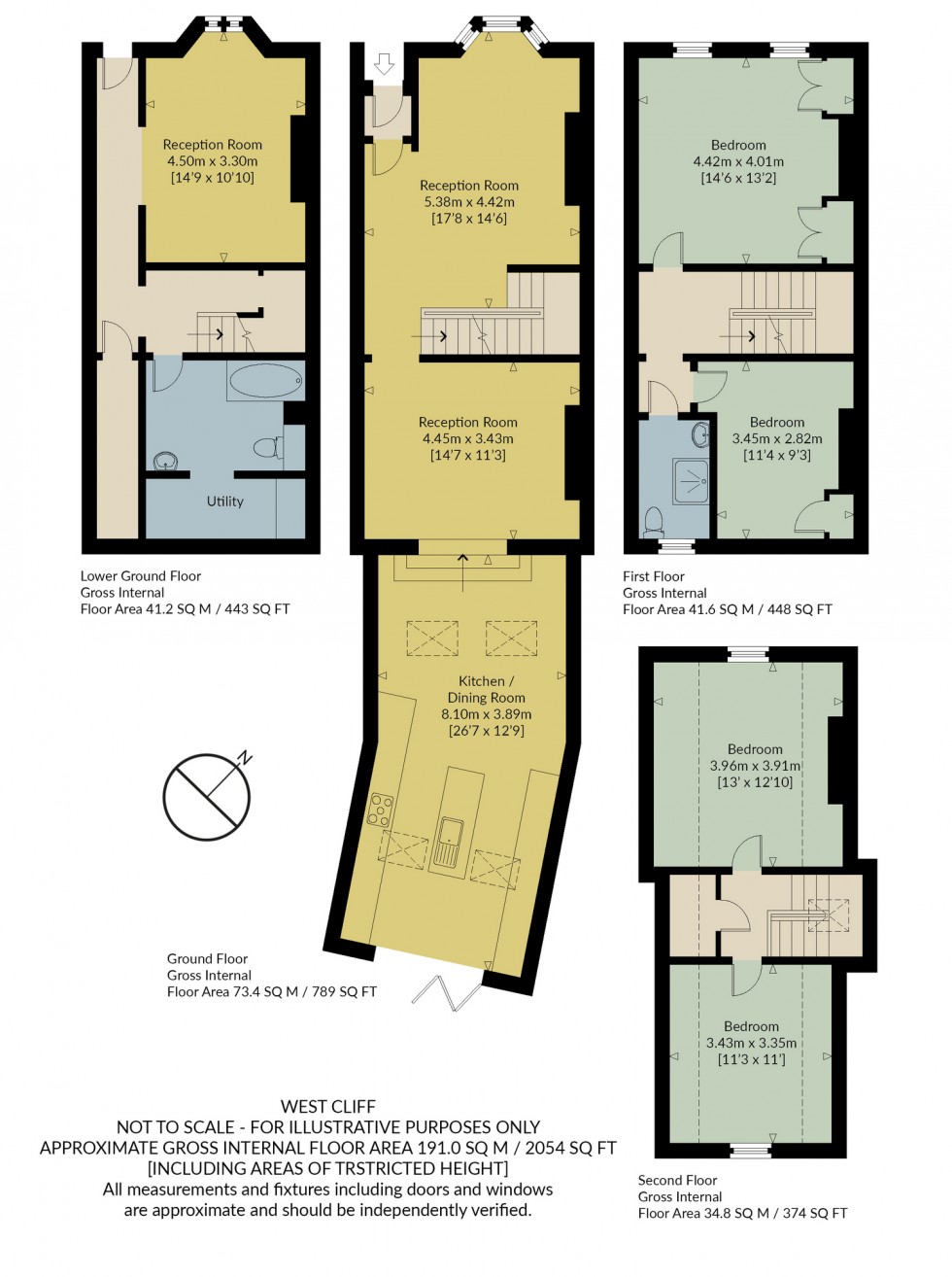 Floorplan for West Cliff, Whitstable, Kent