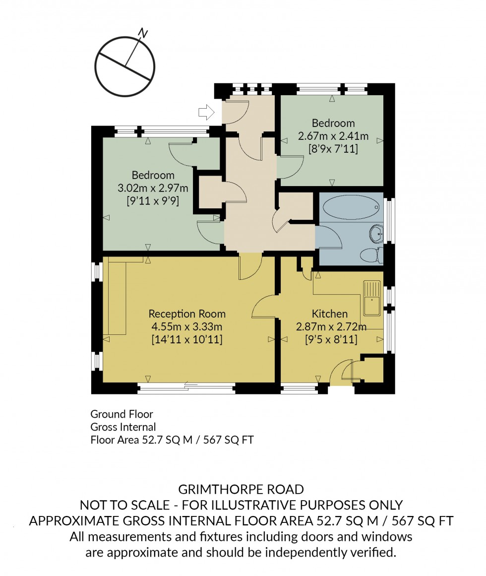 Floorplan for Grimthorpe Avenue, Whitstable