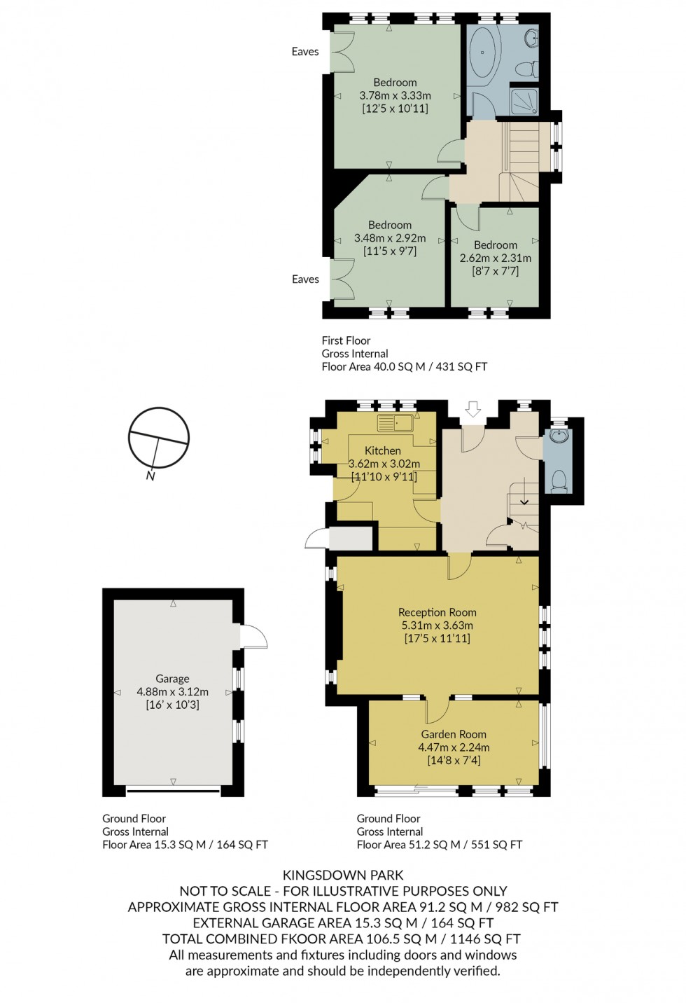 Floorplan for Kingsdown Park East, Tankerton