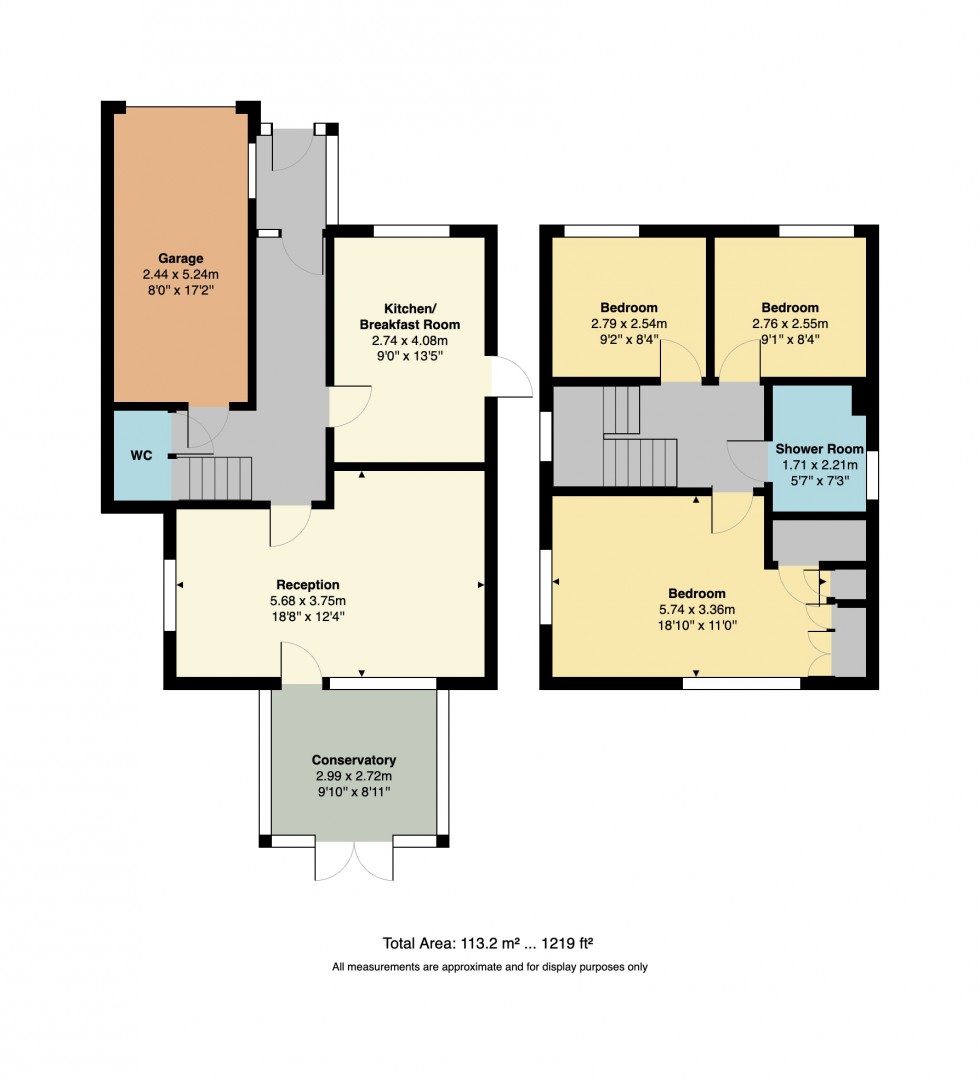 Floorplan for St. Swithins Road, Whitstable