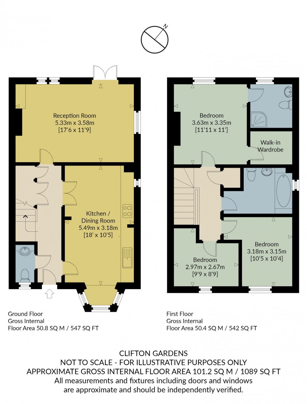 Floorplan for Clifton Road, Whitstable