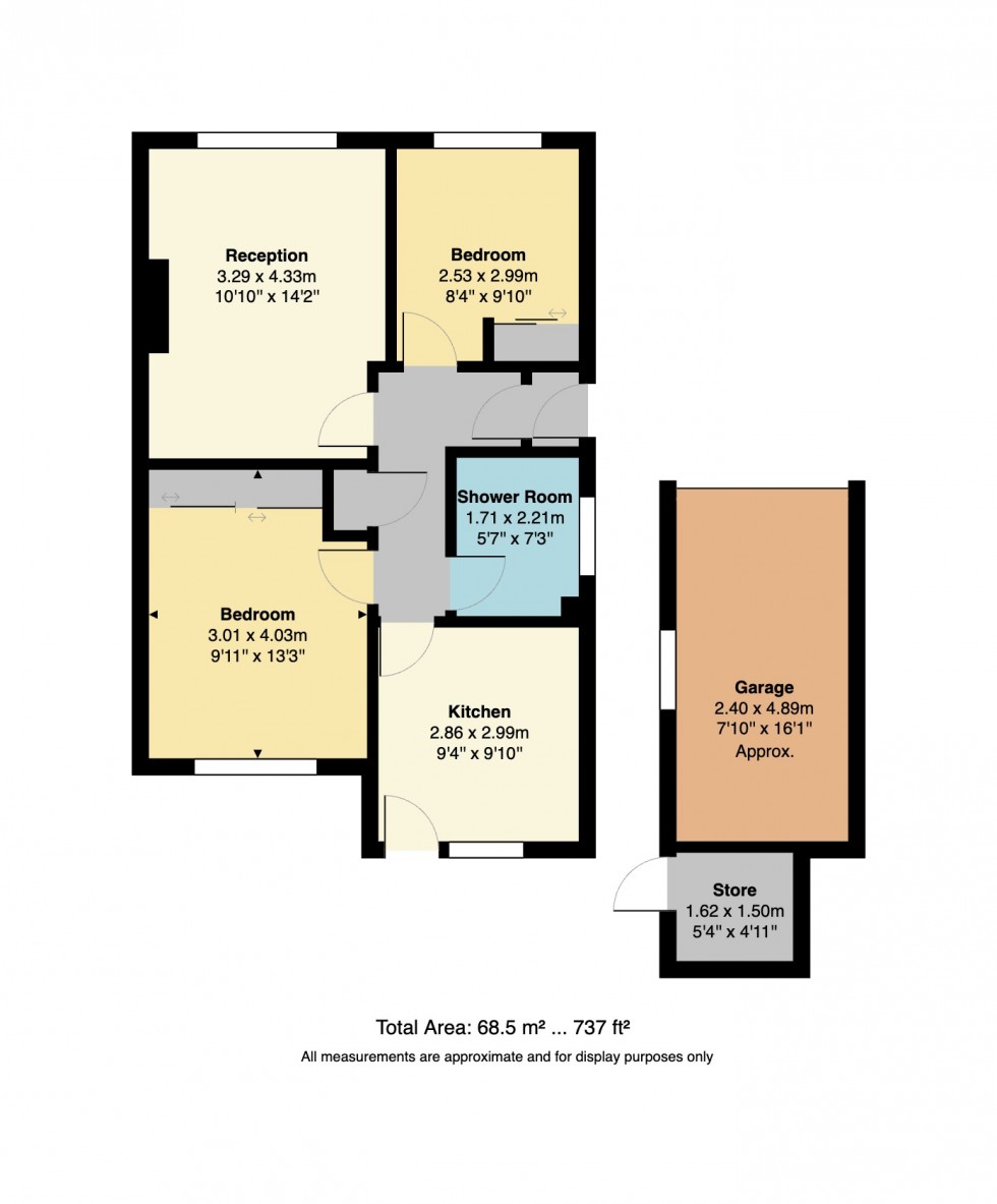 Floorplan for Freemans Close, Whitstable