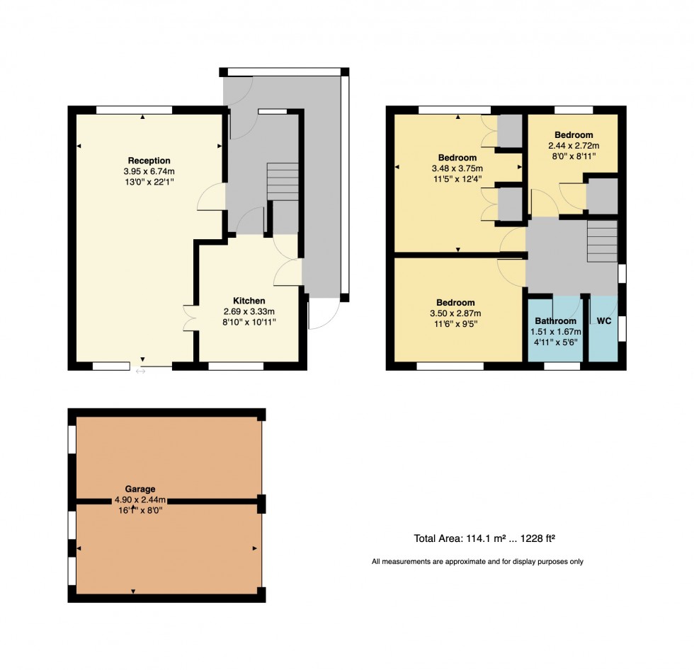Floorplan for St. Marks Close, Whitstable