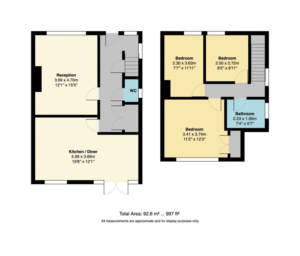 Floorplan for Faversham Road, Whitstable