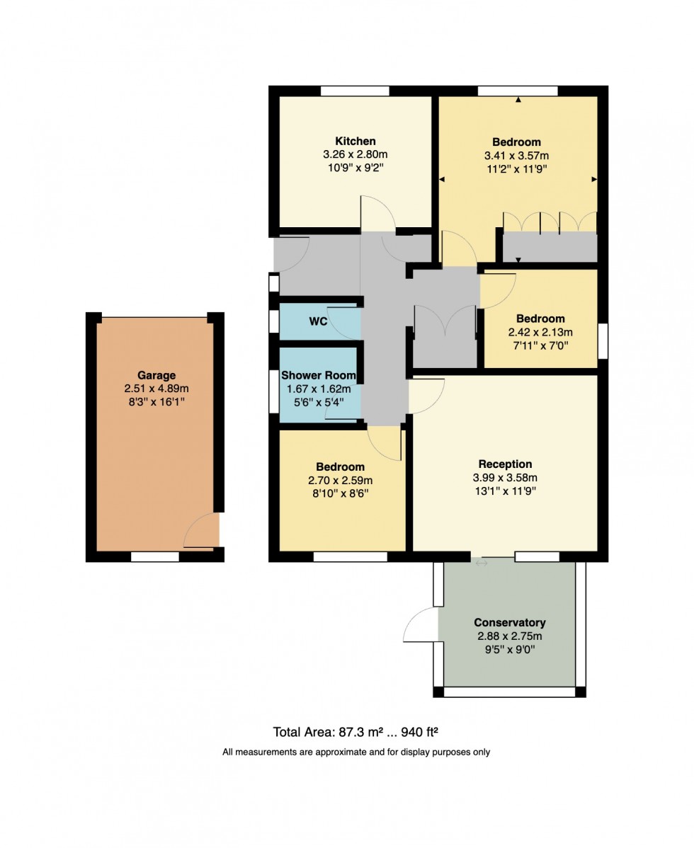 Floorplan for Ashley Drive, Whitstable