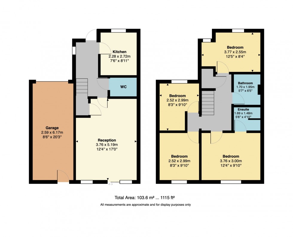 Floorplan for Thistle Drive; Mariners View; Whitstable