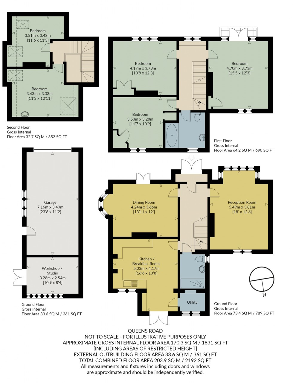 Floorplan for The Gables, Queens Road, Whitstable
