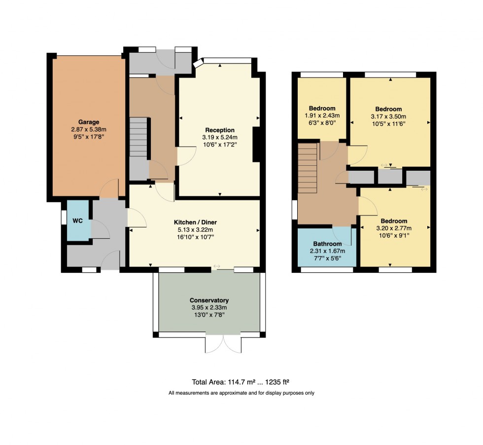 Floorplan for Sherwood Drive, Whitstable, Kent