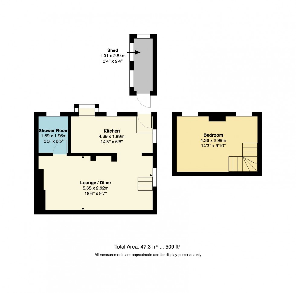 Floorplan for Swanfield Cottage, Swanfield Road, Whitstable