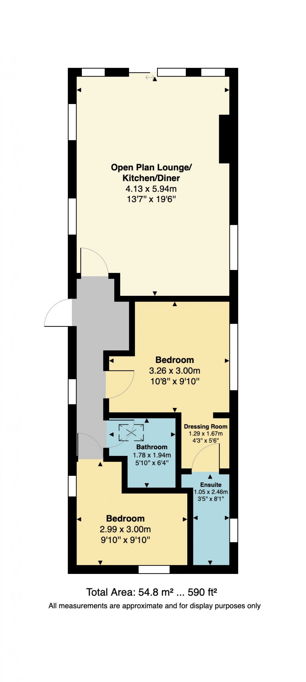 Floorplan for Bluewater, Seaview Holiday Park