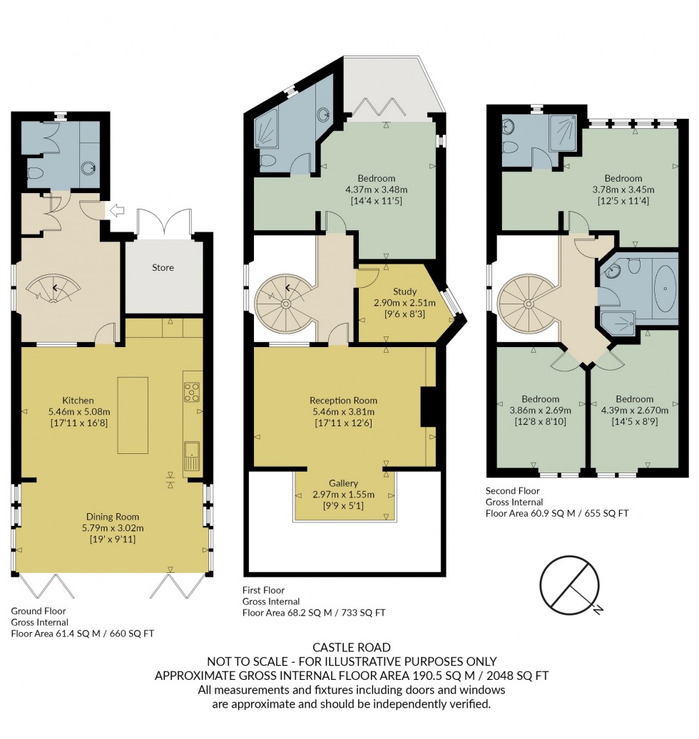 Floorplan for Castle Road, Whitstable