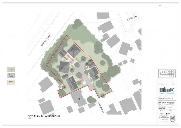 Land to the rear of 18-20 Hillside Road