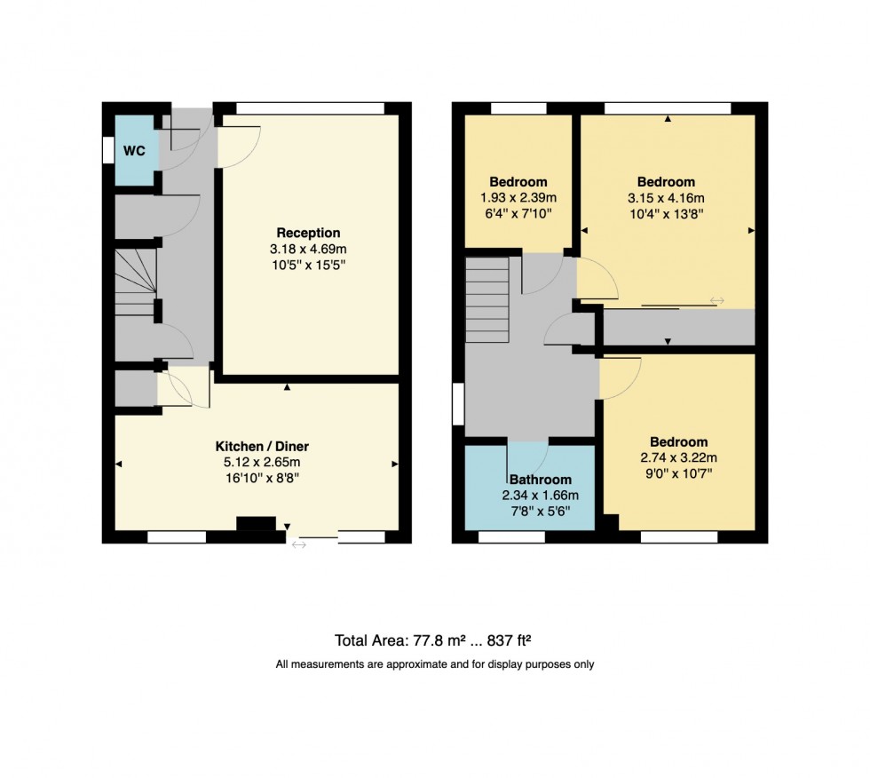 Floorplan for Sherwood Drive, Whitstable, Kent