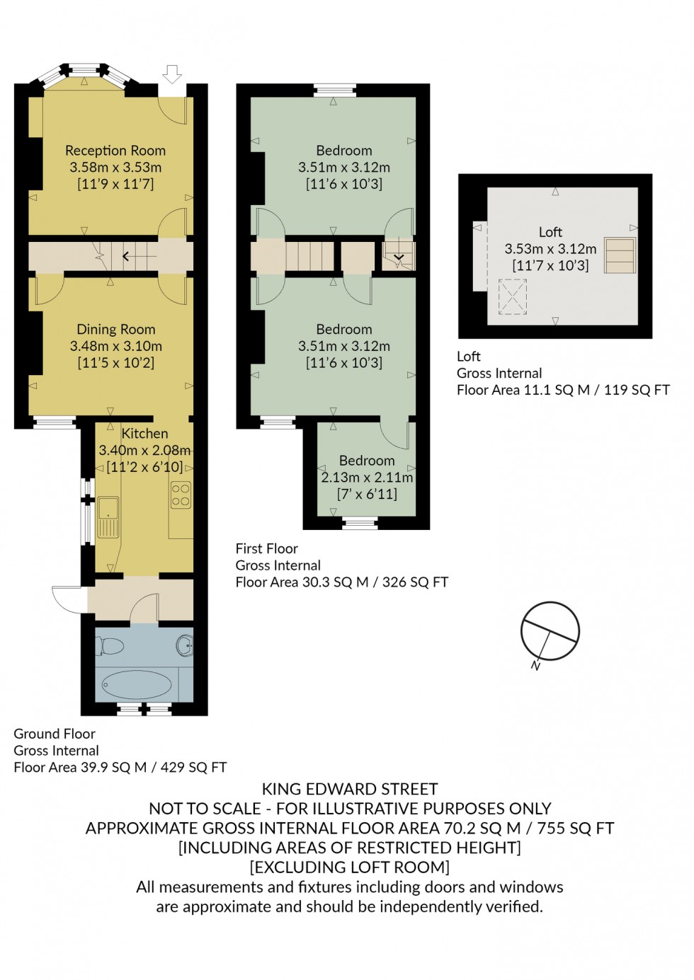 Floorplan for King Edward Street, Whitstable, Kent