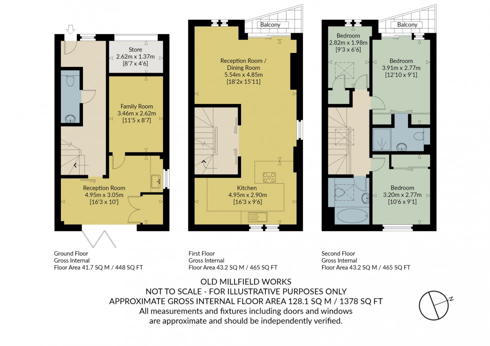 Floorplan for Old Millfield Works, Belmont Road, Whitstable