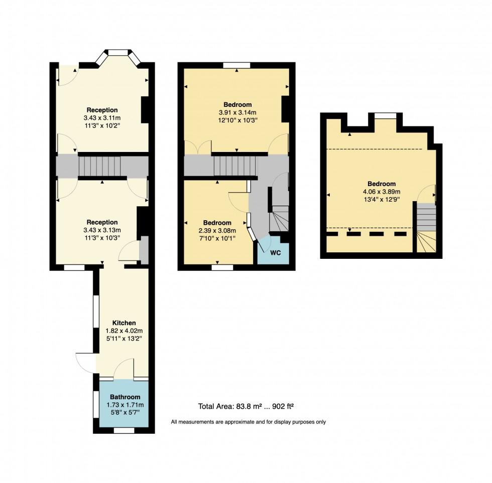 Floorplan for Canterbury Road, Whitstable