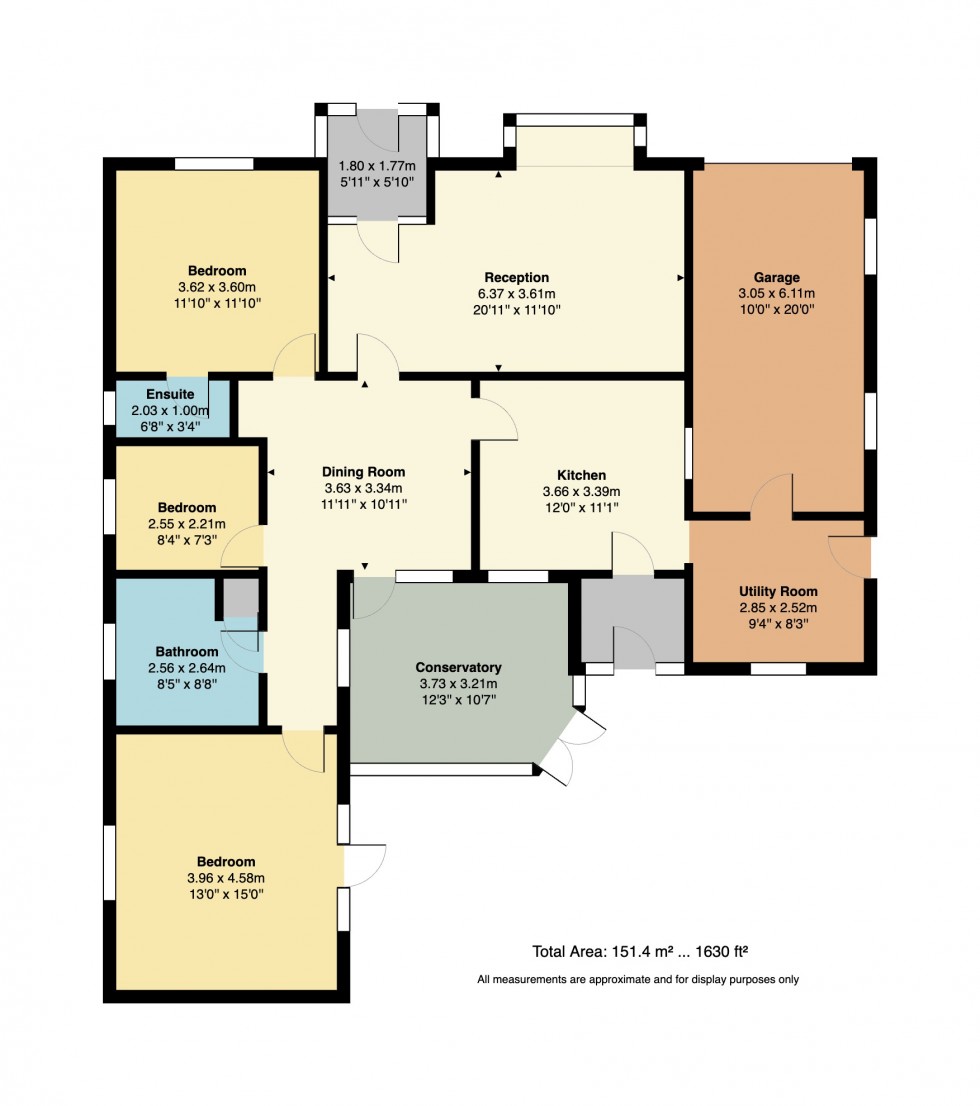 Floorplan for Willow Way, Chestfield, Whitstable