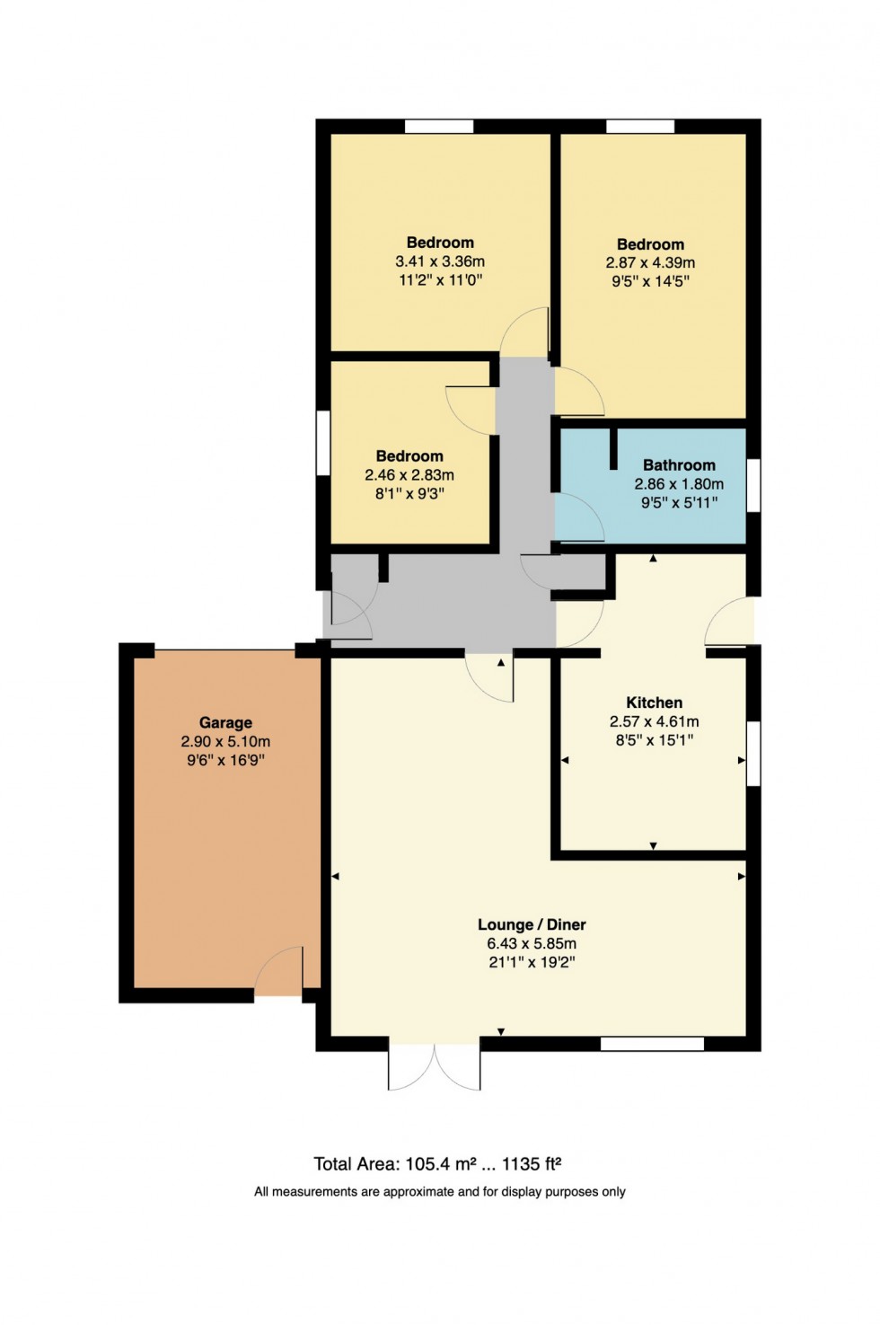 Floorplan for Foxdene Road, Seasalter, Whitstable