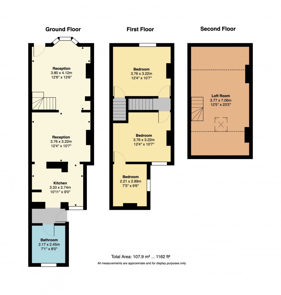 Floorplan for Argyle Road, Whitstable