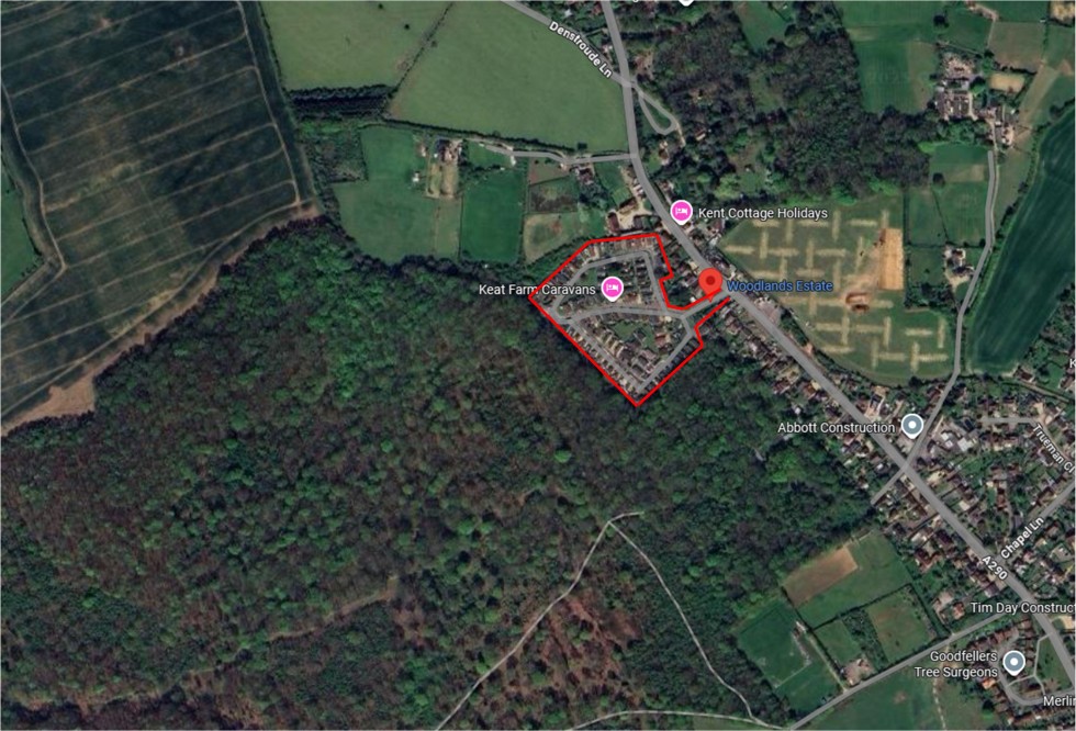 Floorplan for Woodlands Estate, Blean, Canterbury, Kent