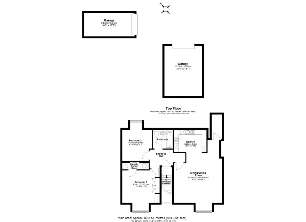 Floorplan for Flat 11, Harbour Walk, Diamond Road, Whitstable, Kent