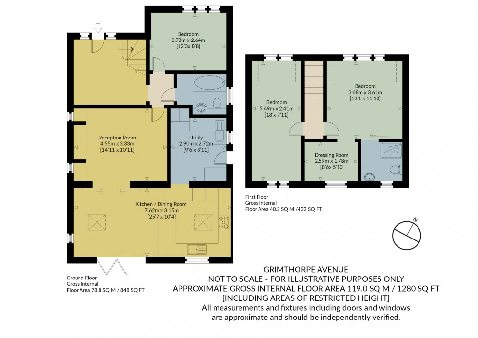 Floorplan for Grimthorpe Avenue, Whitstable
