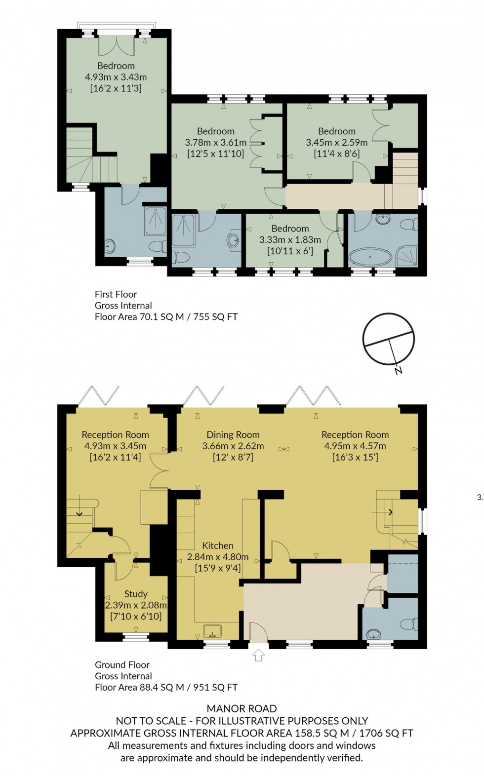 Floorplan for Manor Road, Herne Bay, Kent