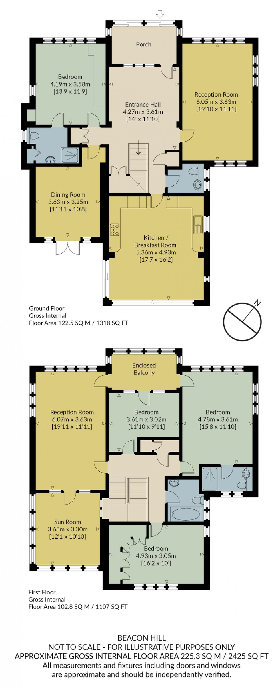 Floorplan for Beacon Hill, Herne Bay, Kent