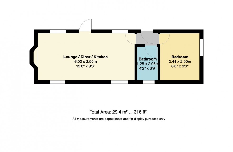 Floorplan for Bluebell Woods Park, Broad Oak, Canterbury, Kent