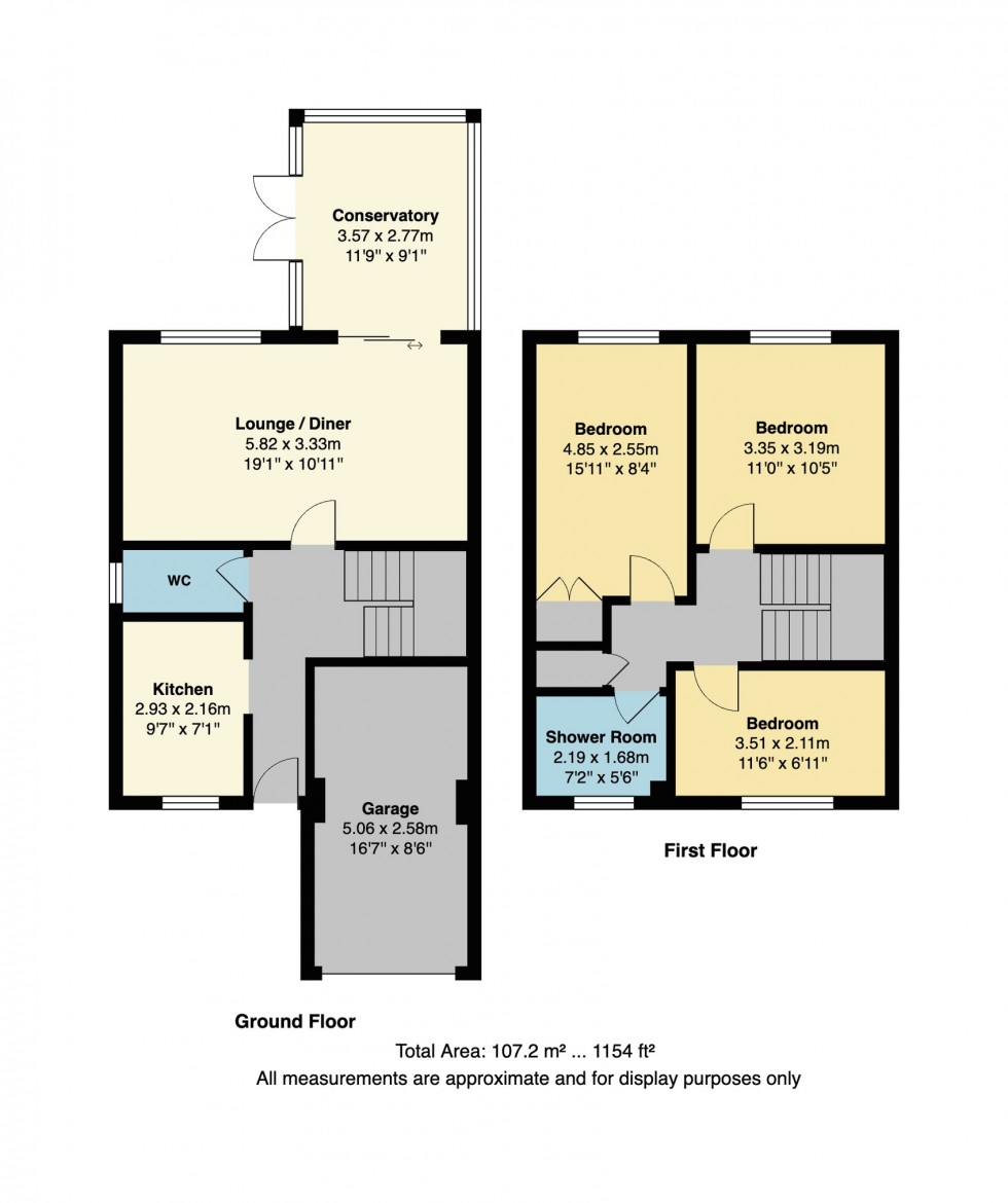 Floorplan for Hampton Close, Herne Bay