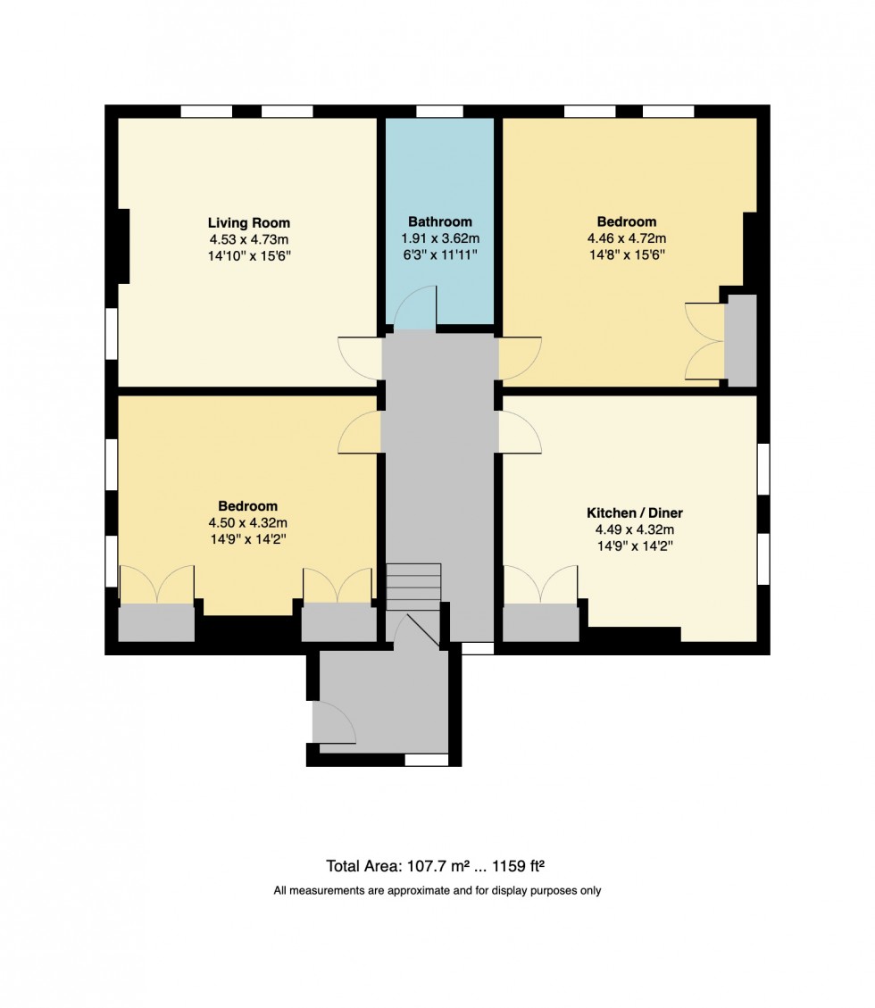 Floorplan for Kent Coast Mansions, 23 Canterbury Road, Herne Bay, Kent