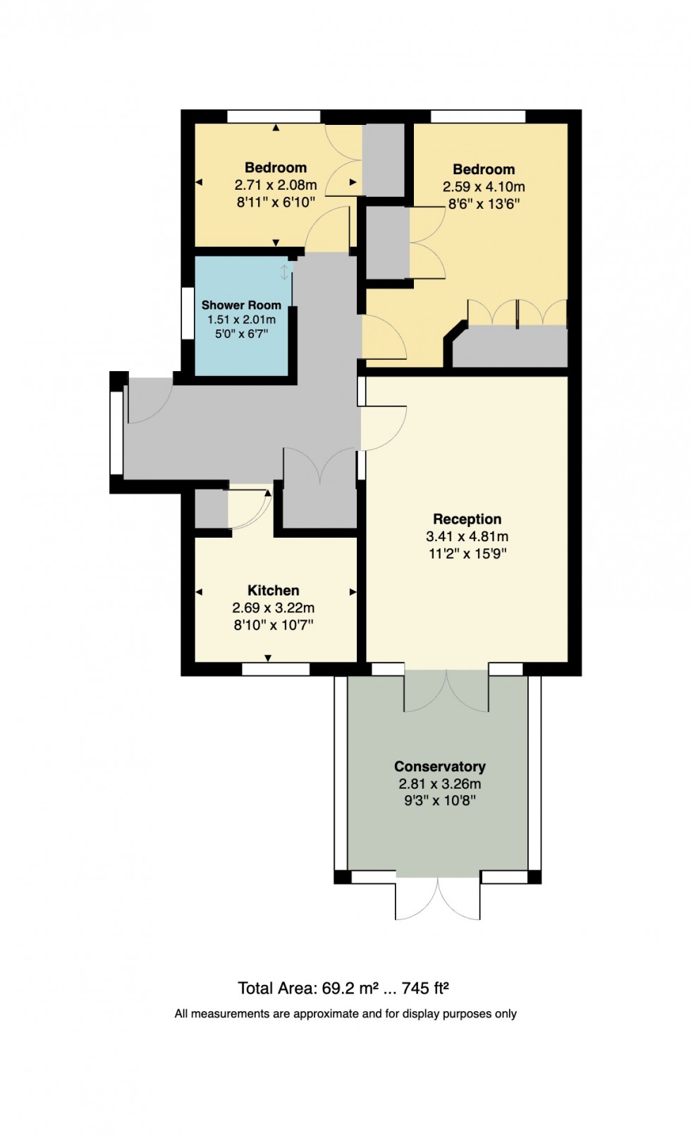 Floorplan for Cranbourne Close, Ramsgate, Kent