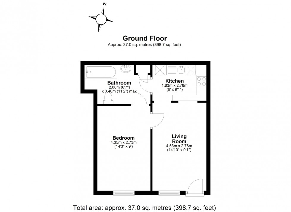 Floorplan for Jacksons Stables, Station Road, Westgate-on-Sea, Kent